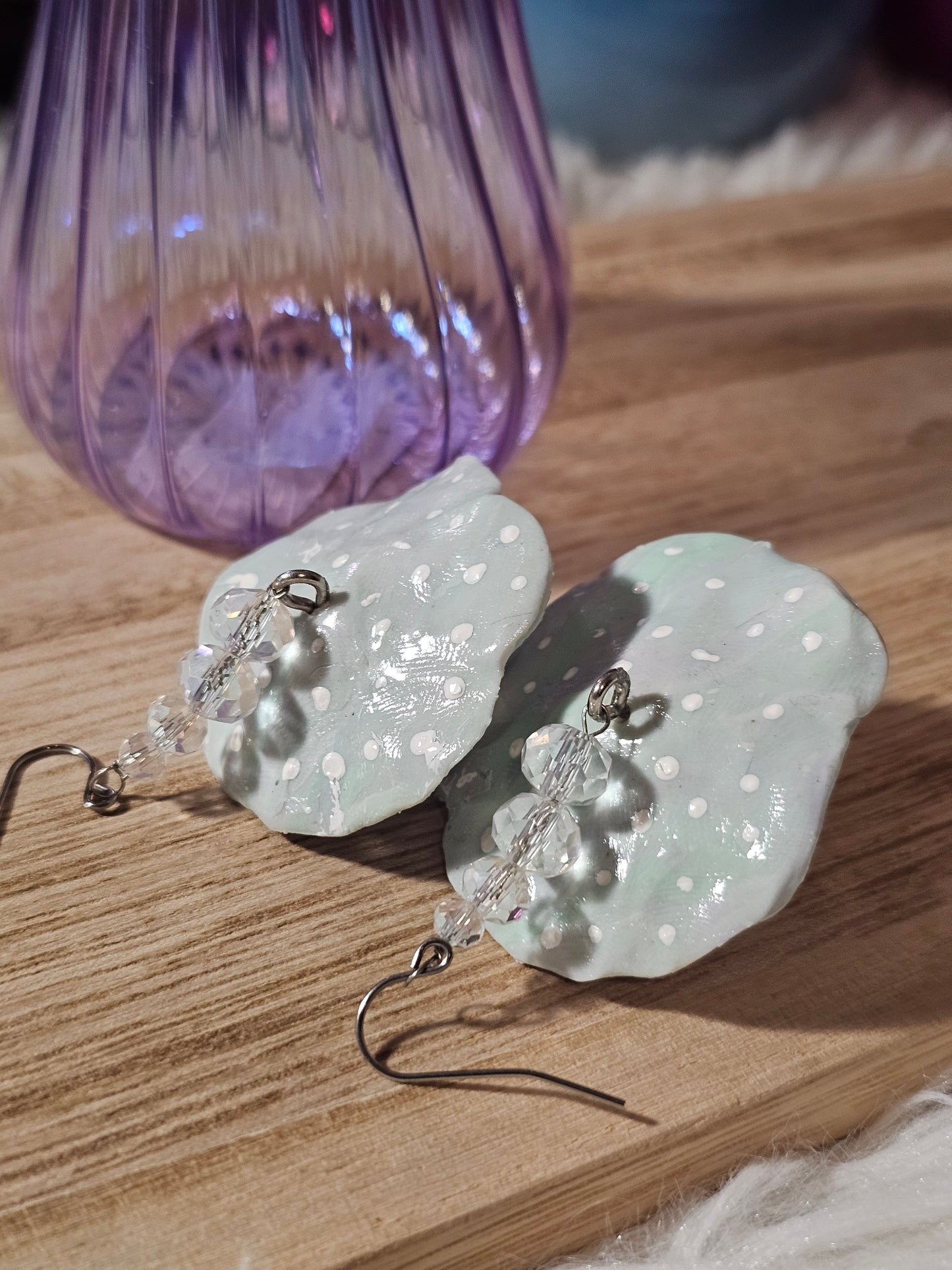 Mushroom Crystal Earrings