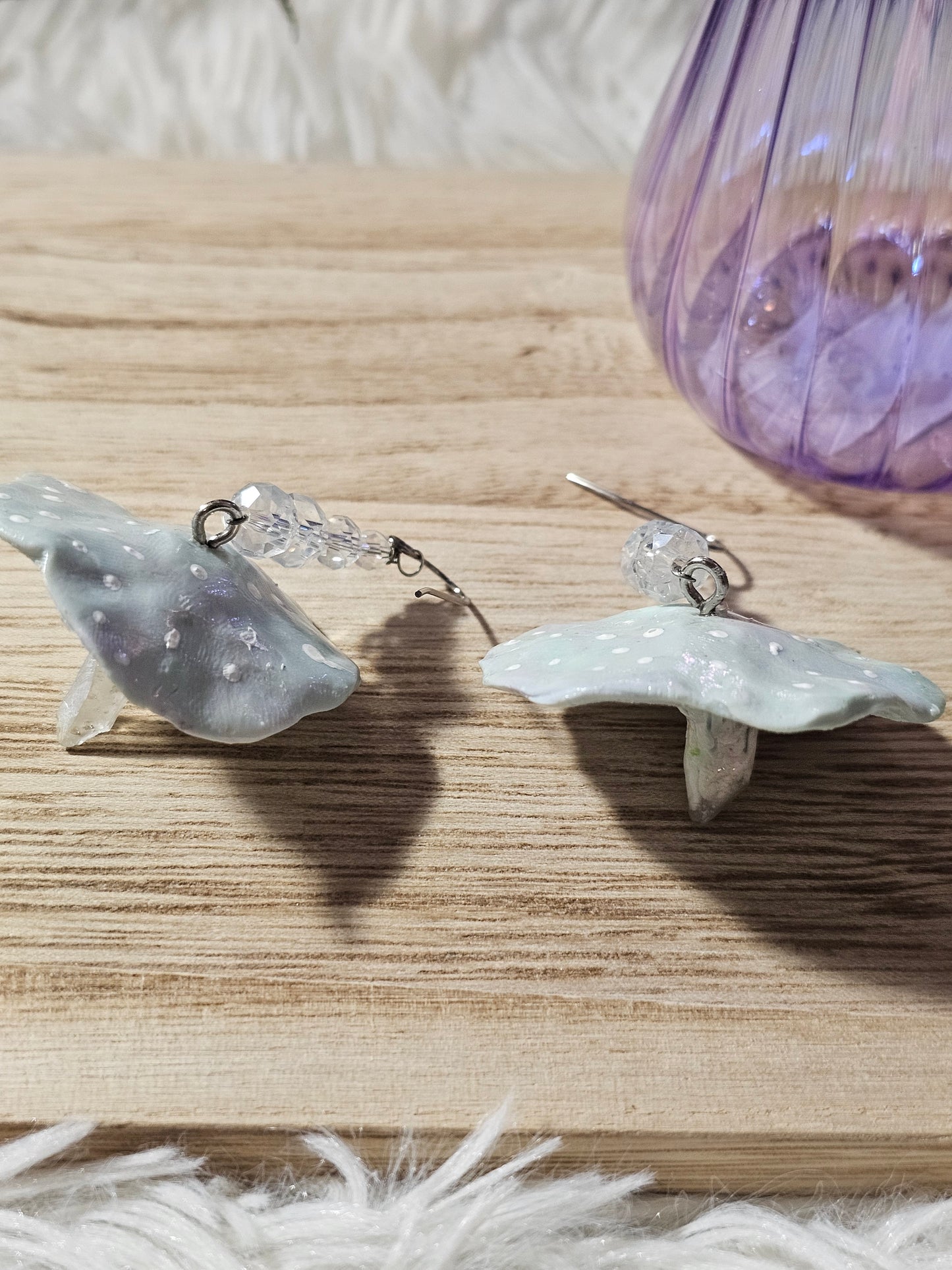 Mushroom Crystal Earrings