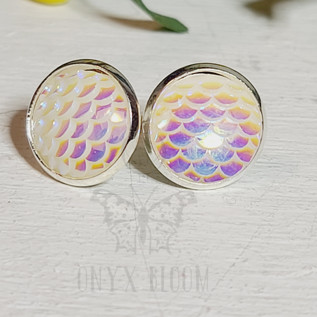 Pearly Scale Earrings