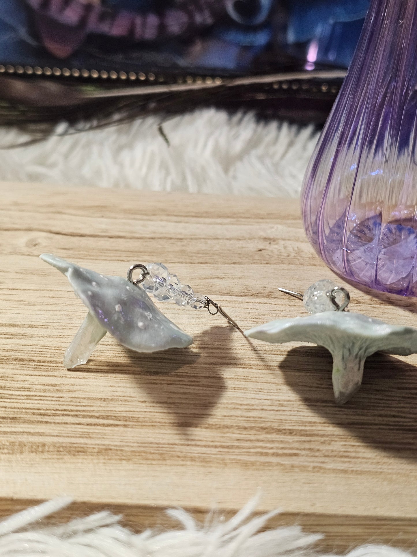 Mushroom Crystal Earrings