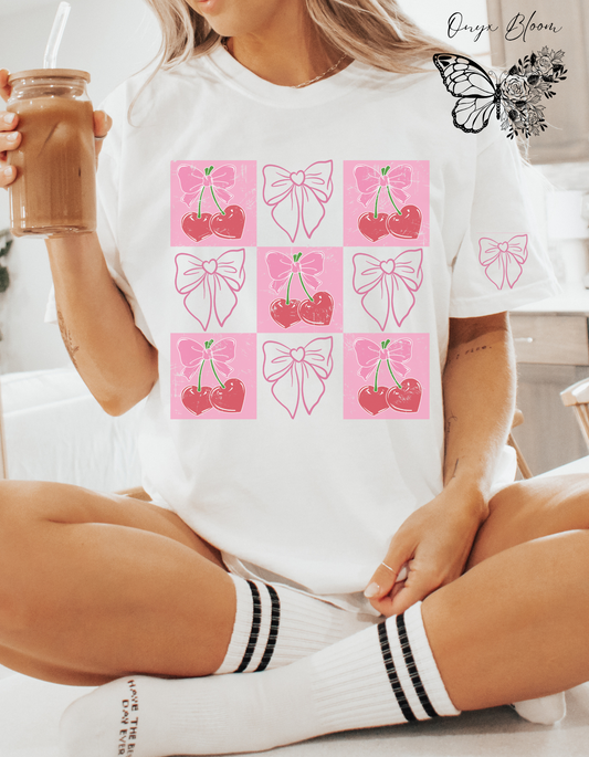 Cherry Bows Tee