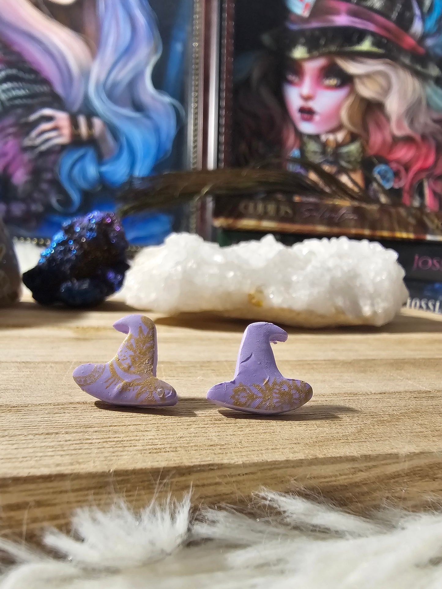 Witches Hat Stud Earrings