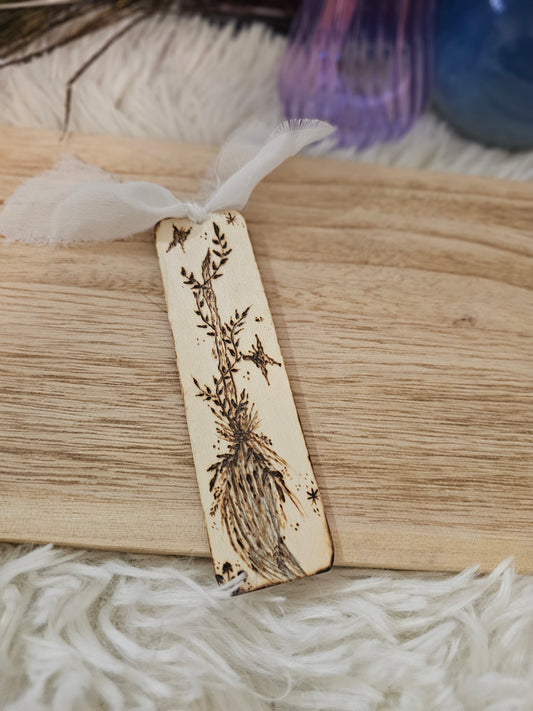 Broomstick and butterflies Bookmark