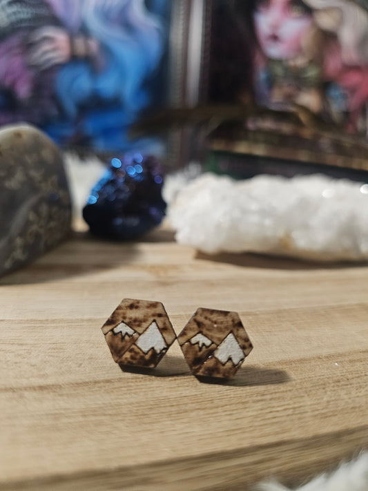 Mountain Stud Earrings