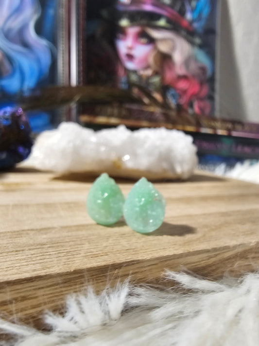 Sweet Mint Mica Earrings