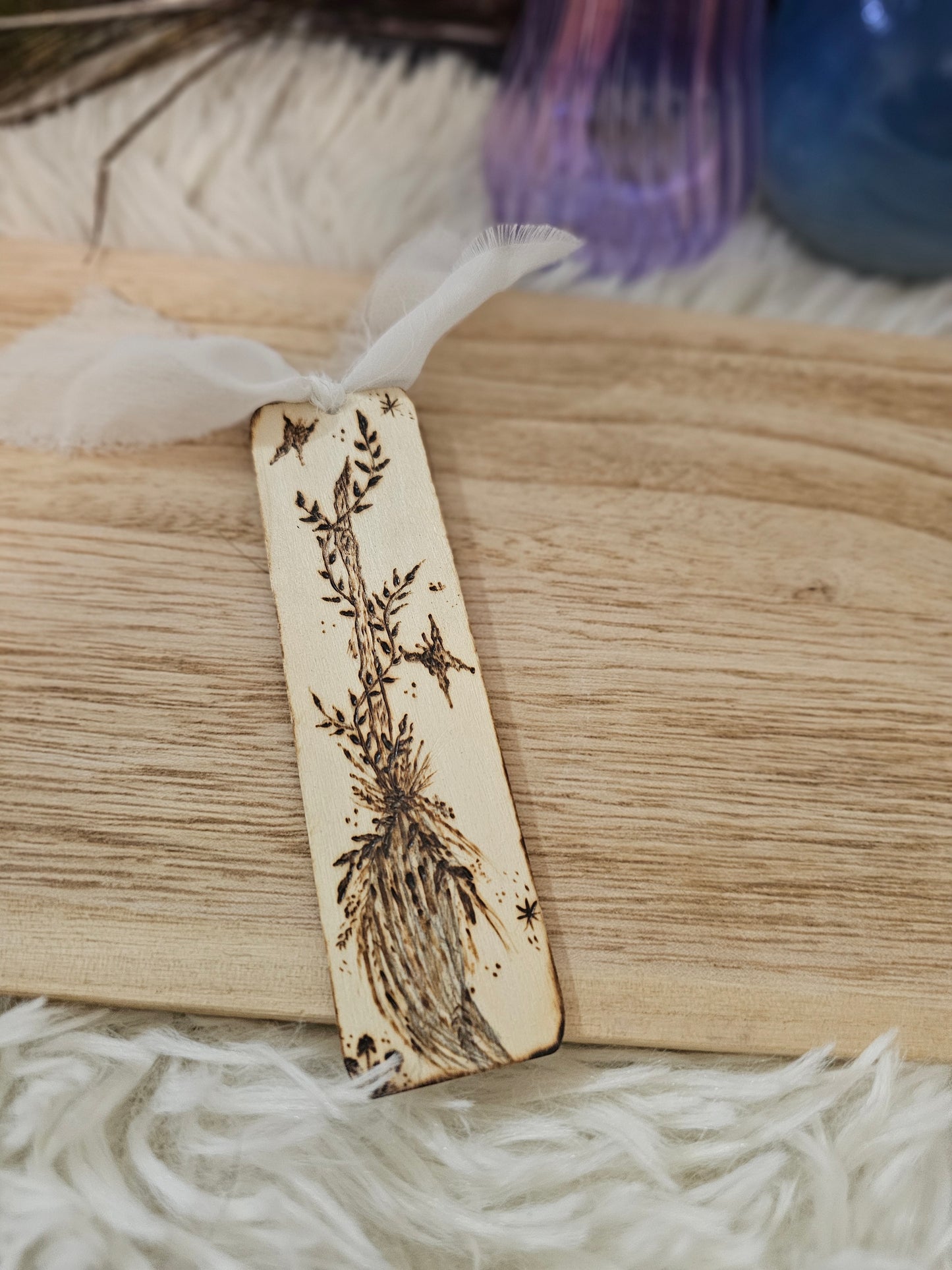 Broomstick and butterflies Bookmark