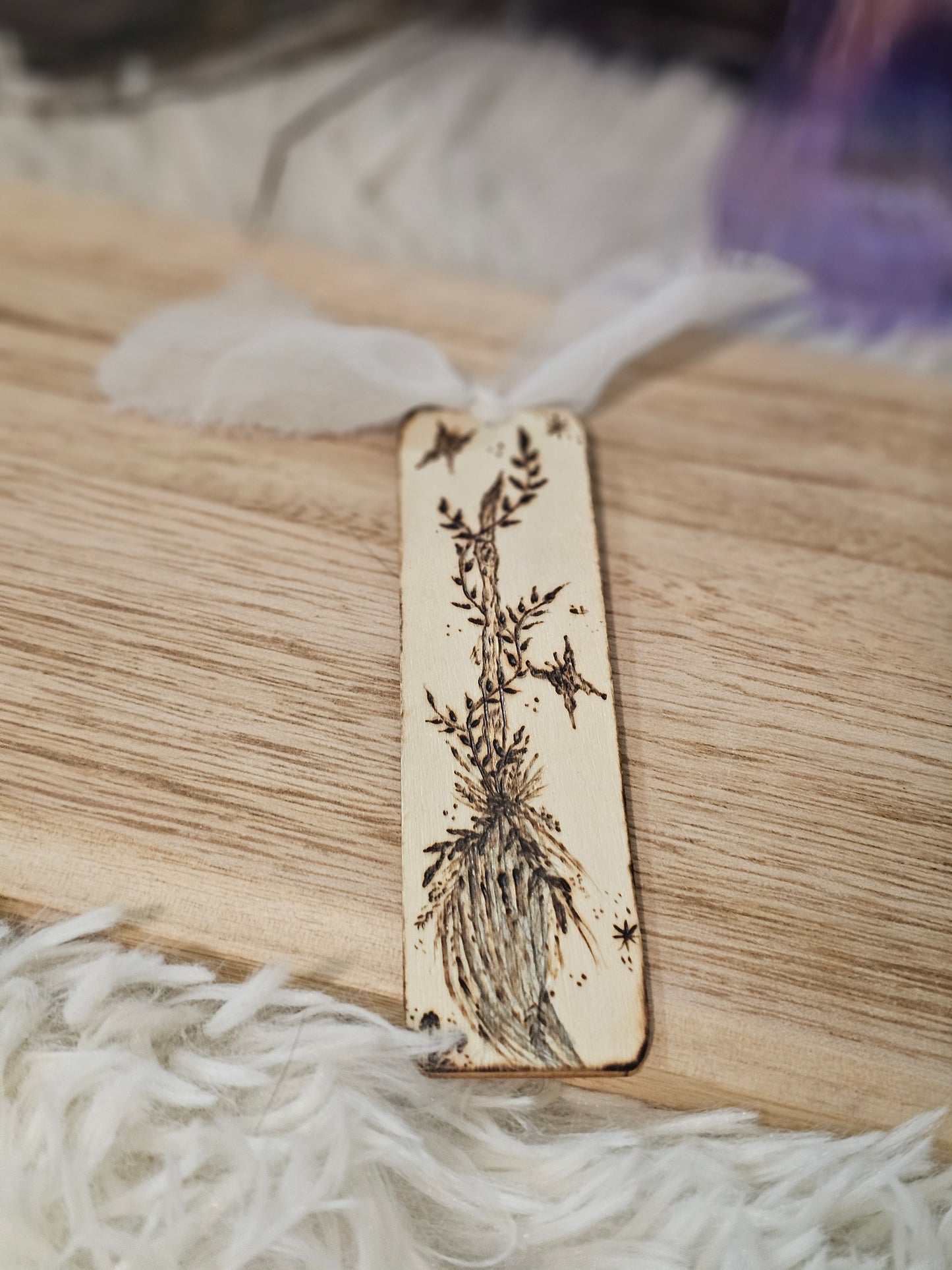 Broomstick and butterflies Bookmark