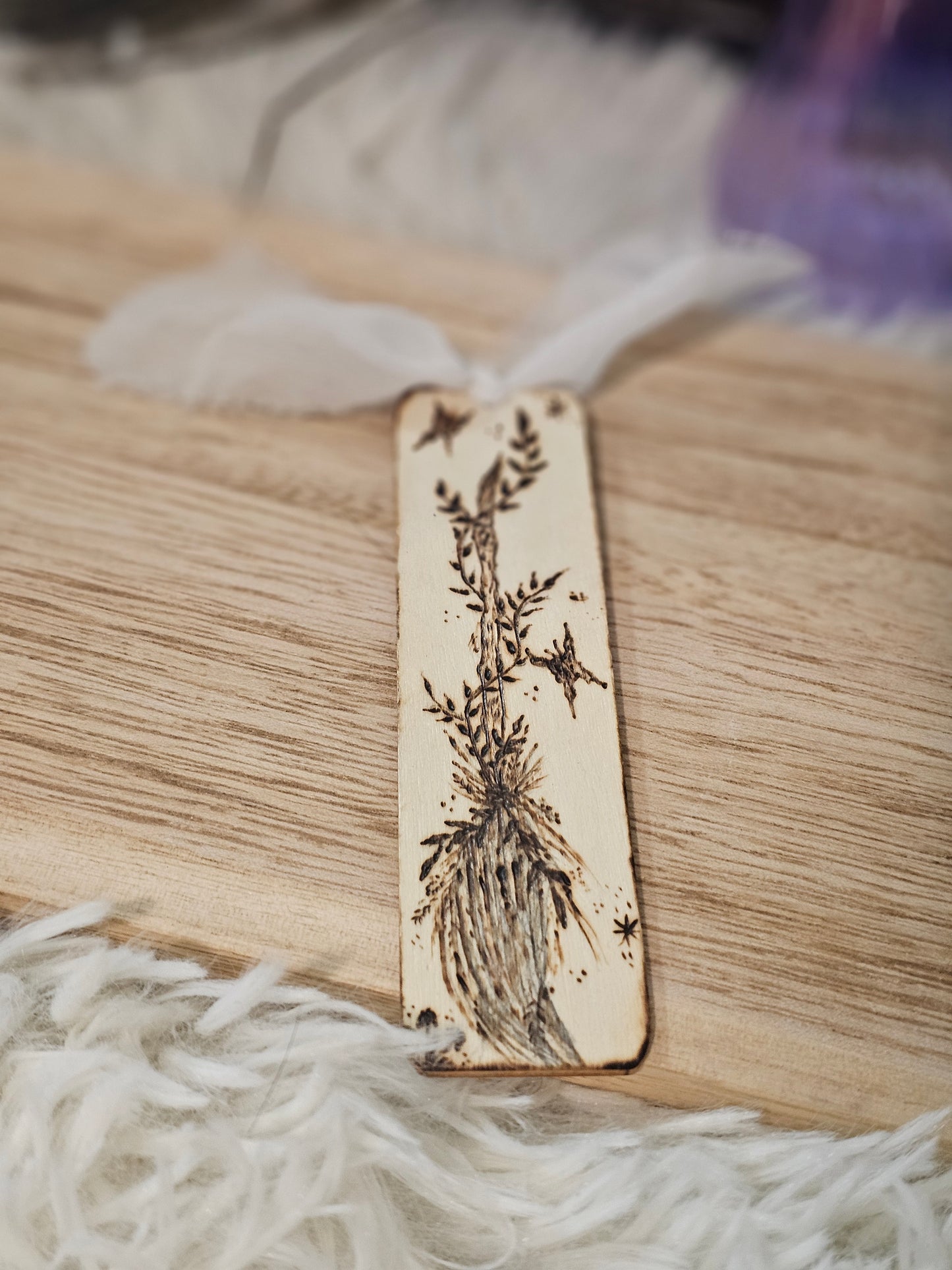 Broomstick and butterflies Bookmark