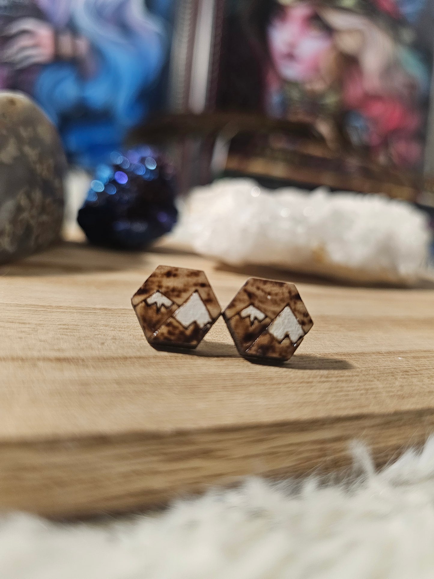 Mountain Stud Earrings