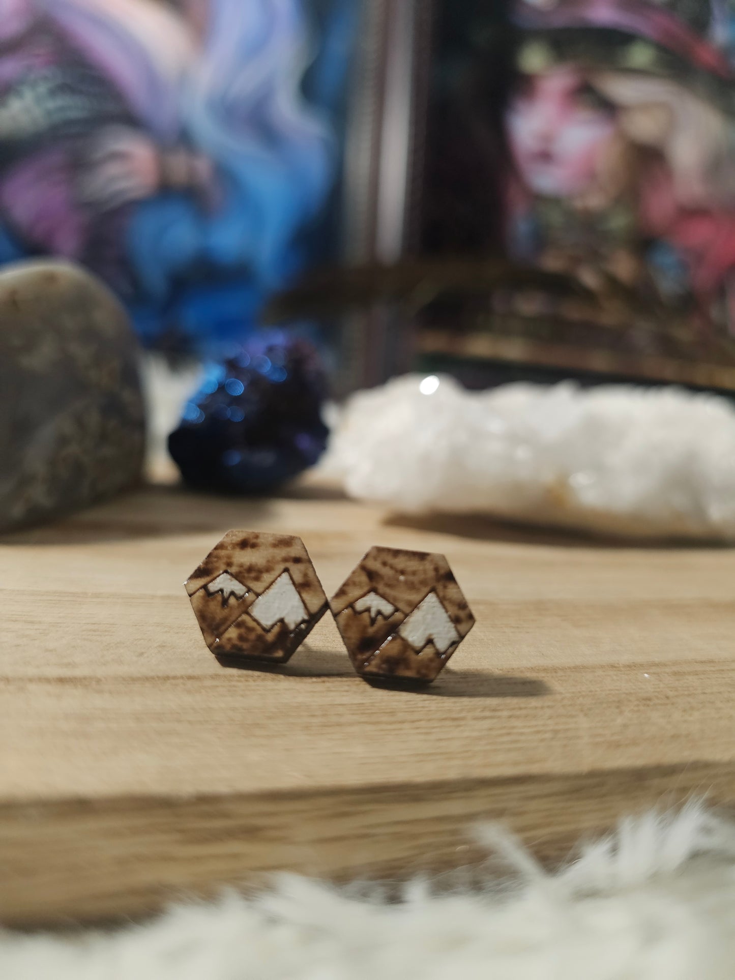 Mountain Stud Earrings