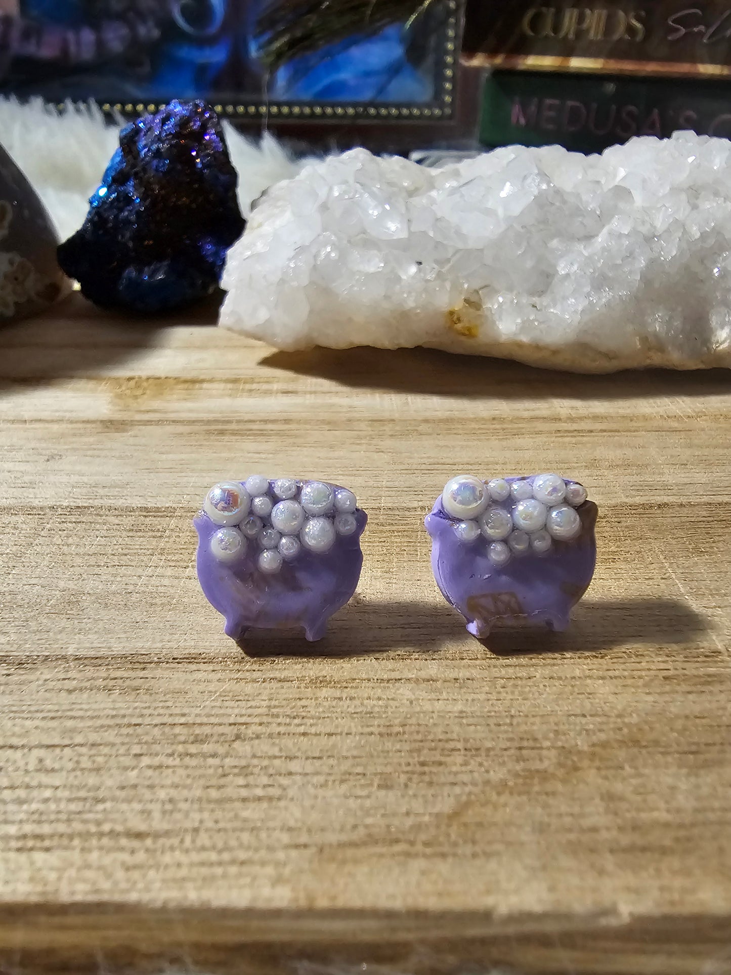 Bubbling Cauldron Stud Earrings