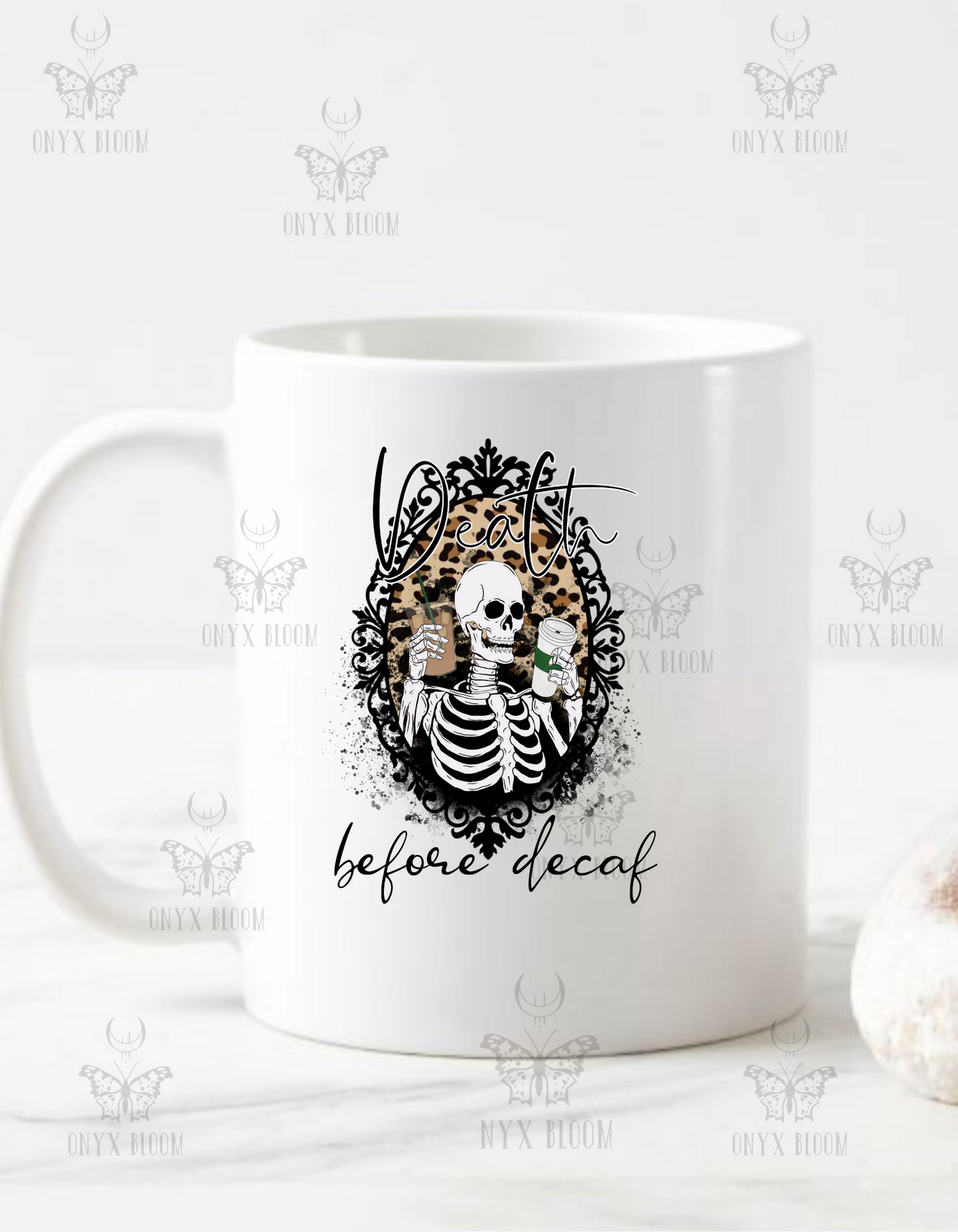 Death before decaf mug