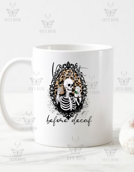 Death before Decaf skeleton