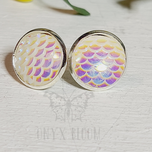 Pearly Scale Earrings