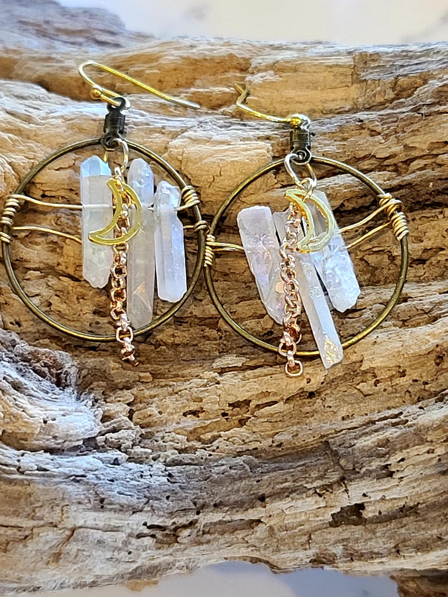 Moon Crystal Earrings