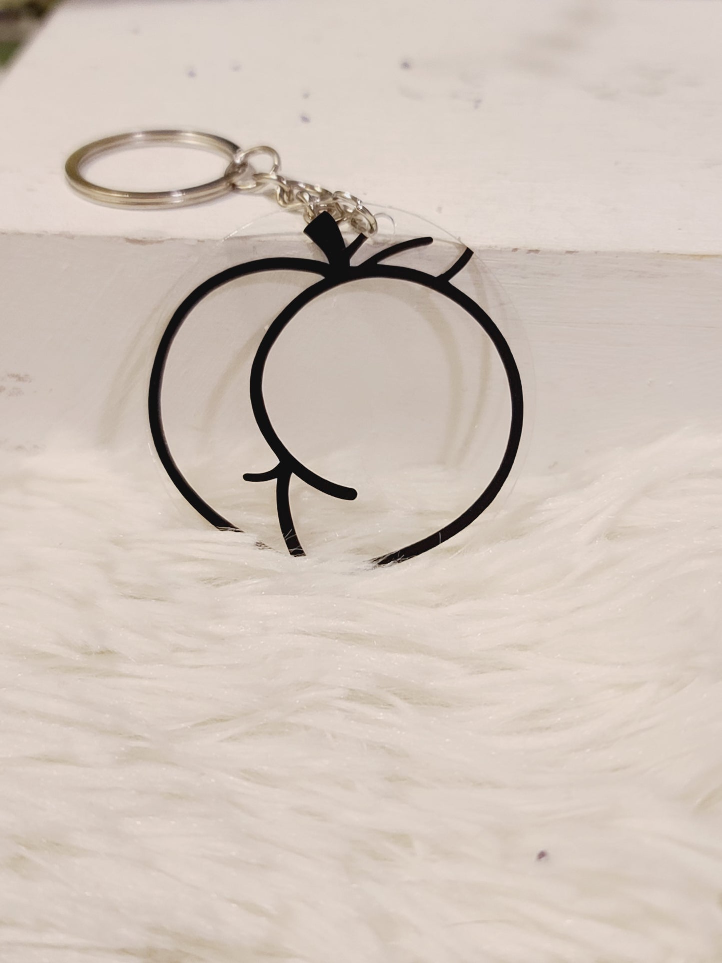 Just Peachy Keychain