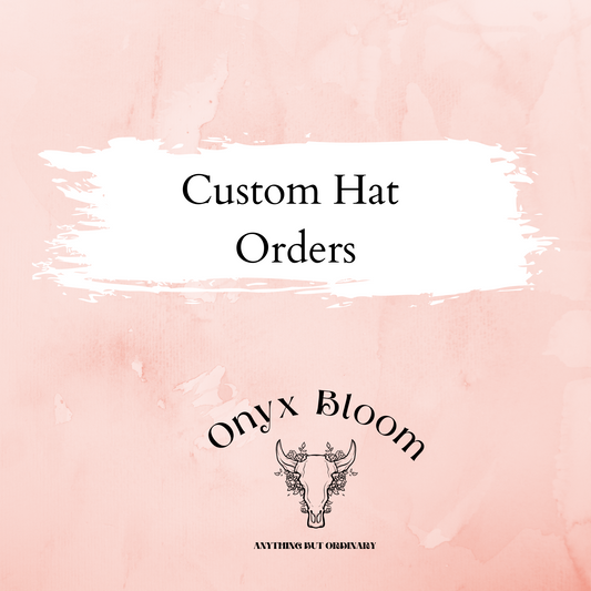 Hand Painted Hats Custom Order